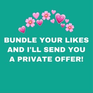 💞 BUNDLE THE ITEMS YOU LIKE